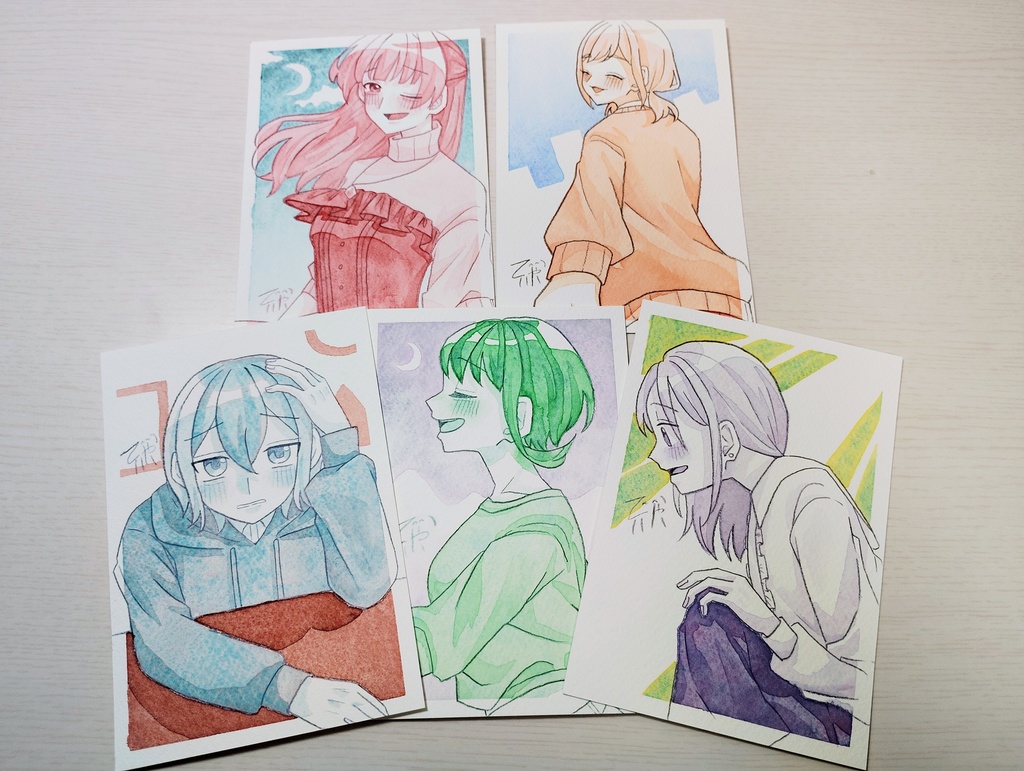 2色フレームレス原画