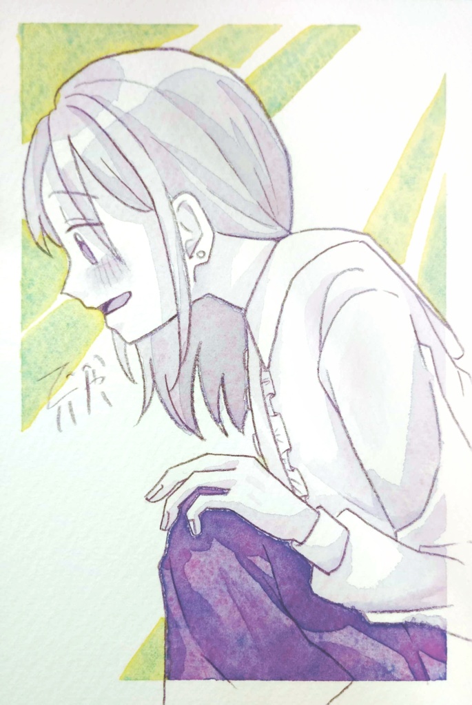 2色フレームレス原画