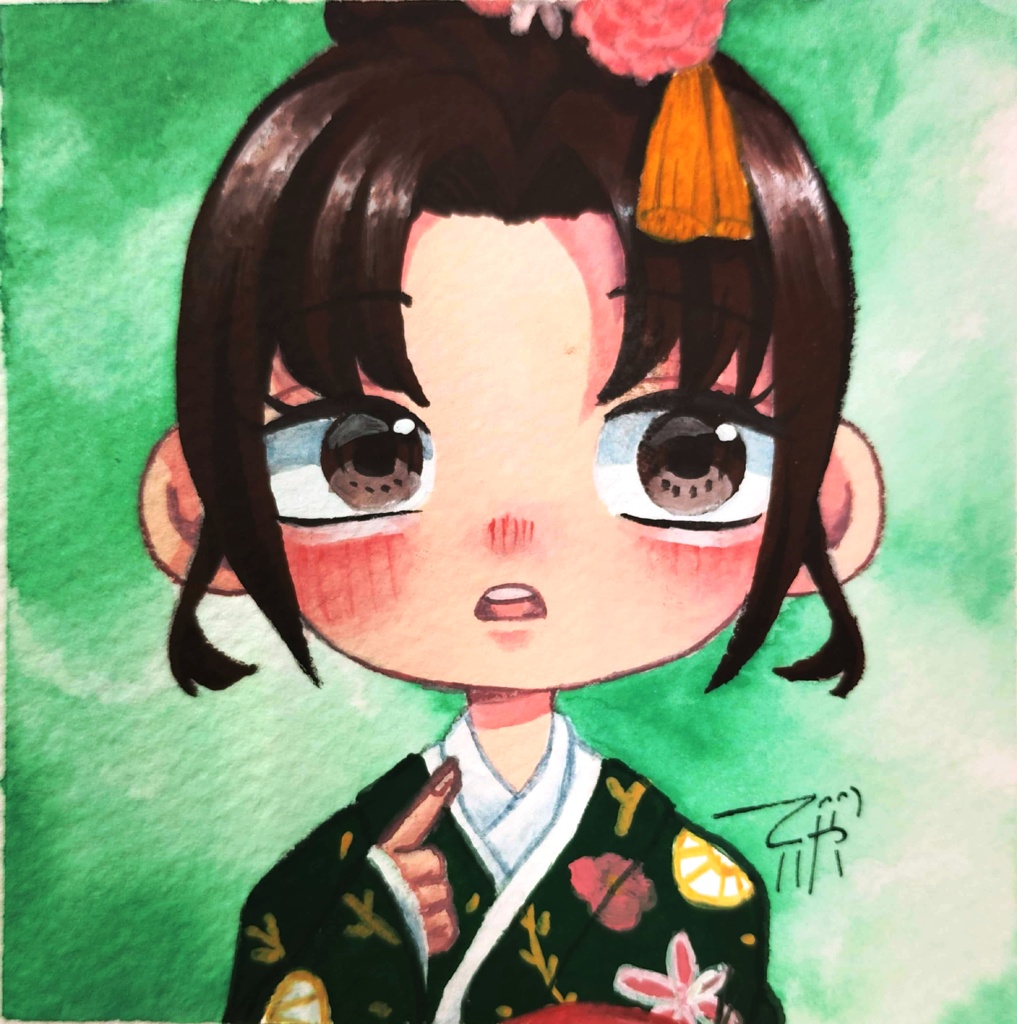 和風フレームレス原画