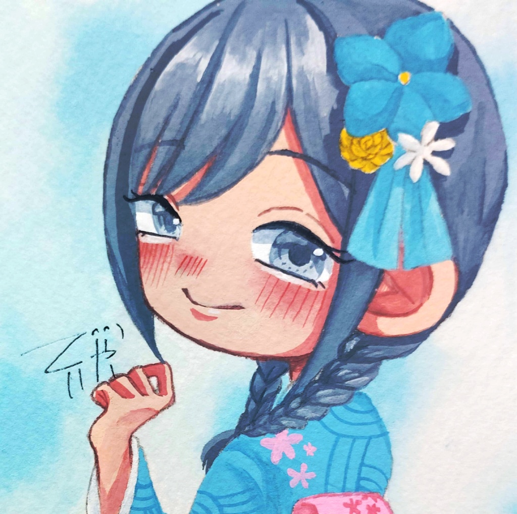 和風フレームレス原画