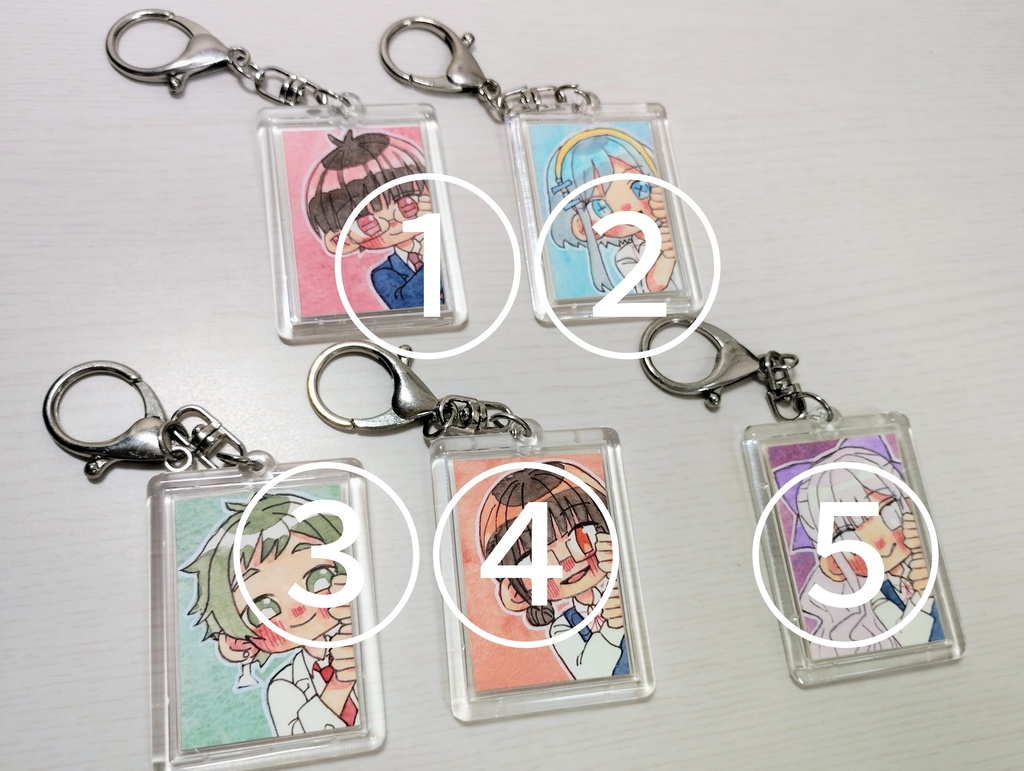 ひょっこり原画キーホルダー