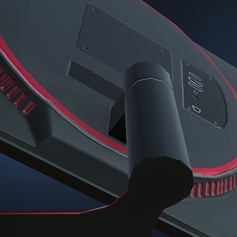 【3Dモデル】PCモニターセット 全入りセット