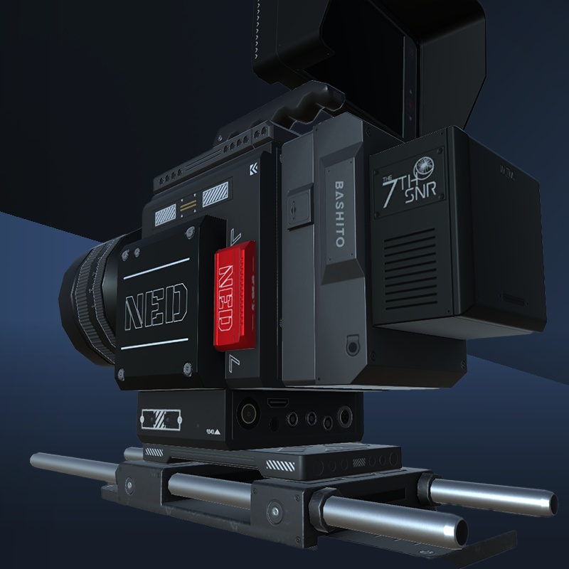 【3Dモデル】シネマカメラ NEDセット
