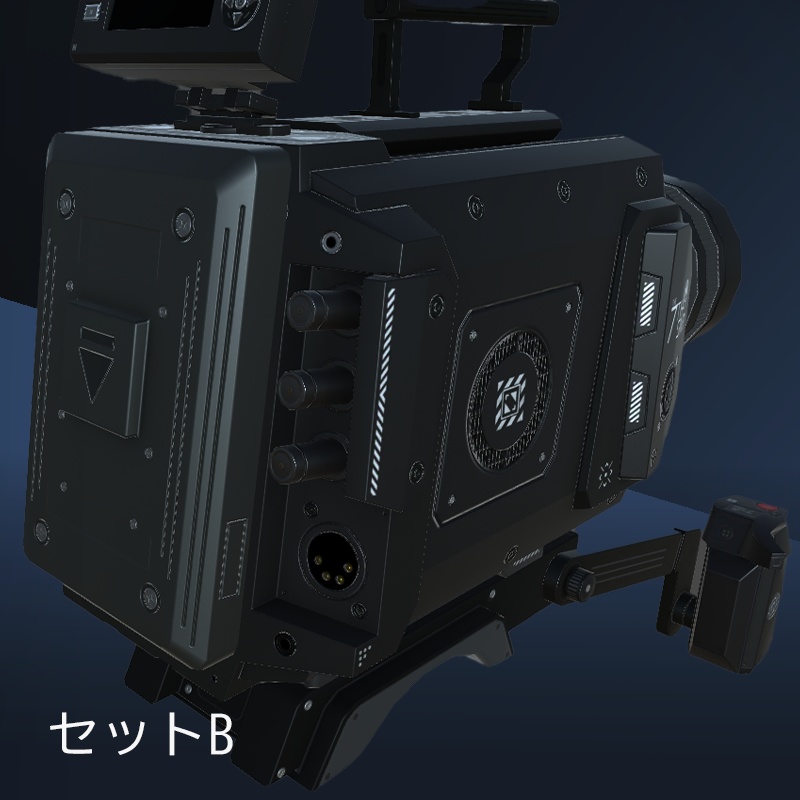 【3Dモデル】シネマカメラ Darkraftセット
