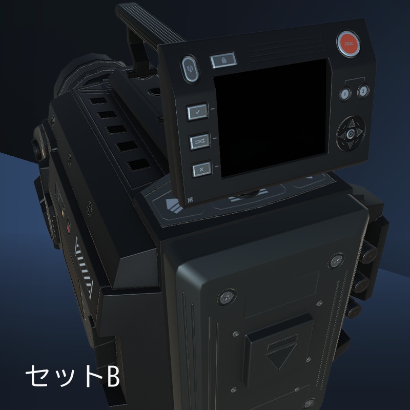 【3Dモデル】シネマカメラ Darkraftセット