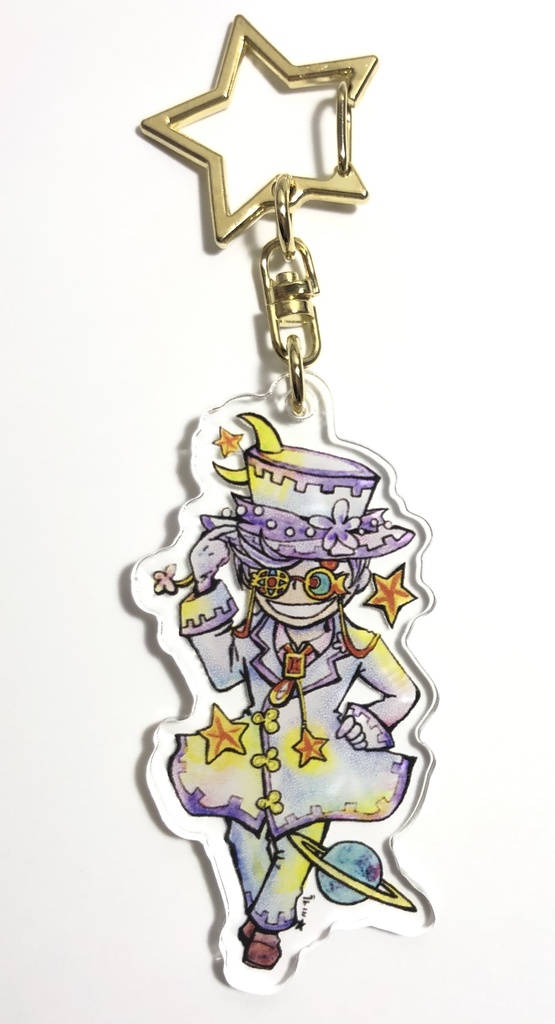 アクリルキーホルダー　宇宙紳士