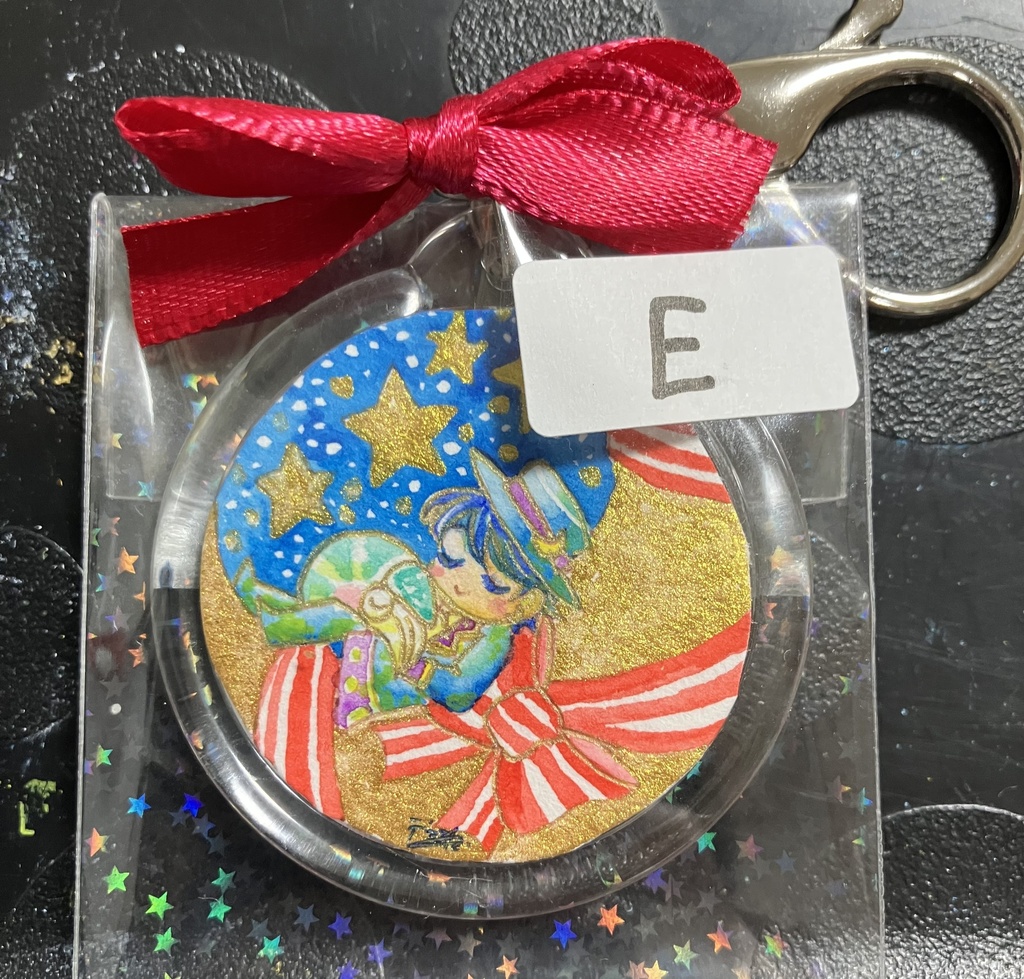 モフリーヌorチェンバロ&フランソワのキラキラ原画キーホルダー