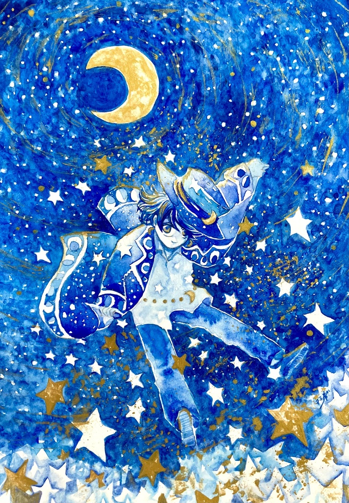 『Moon's gravity』額装作品
