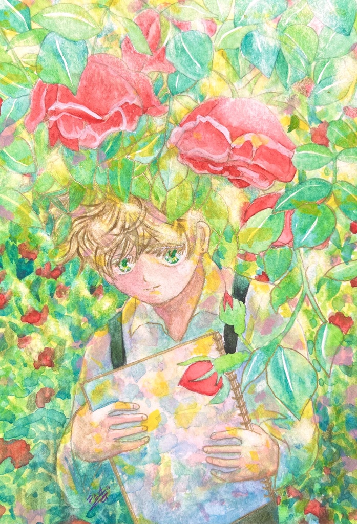 『花への憧れ』フレームレス作品