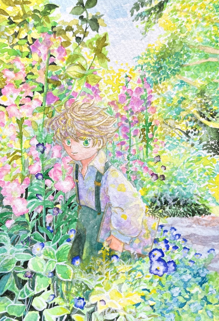 『花の囁きの中で』フレームレス作品
