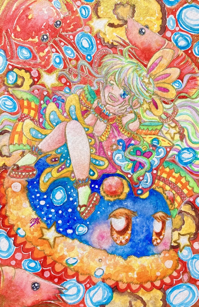 『Colorful happy new year！』フレームレス作品