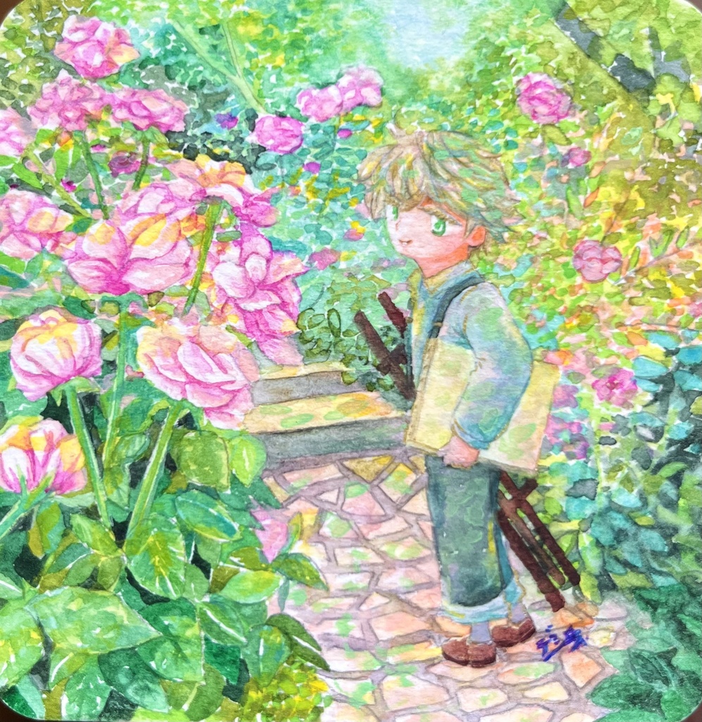 『たくさんの花の中から』てのひらペーパー