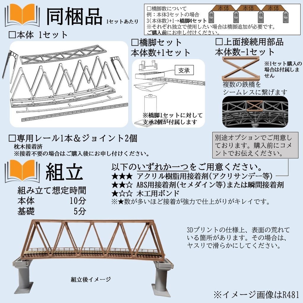 高梁川橋梁 カーブトラス鉄橋 Nゲージ 組立キット
