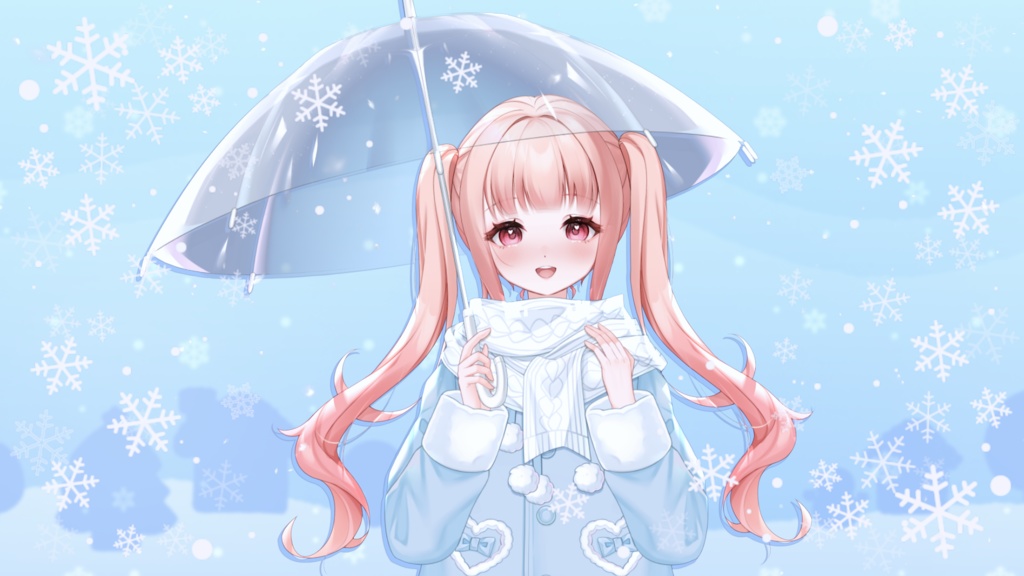 VTuber向け|雪物語🩵究極の雰囲気❄️ドラマのヒロインになろう!【VTS】配信用素材/Live2D衣装アクセサリー