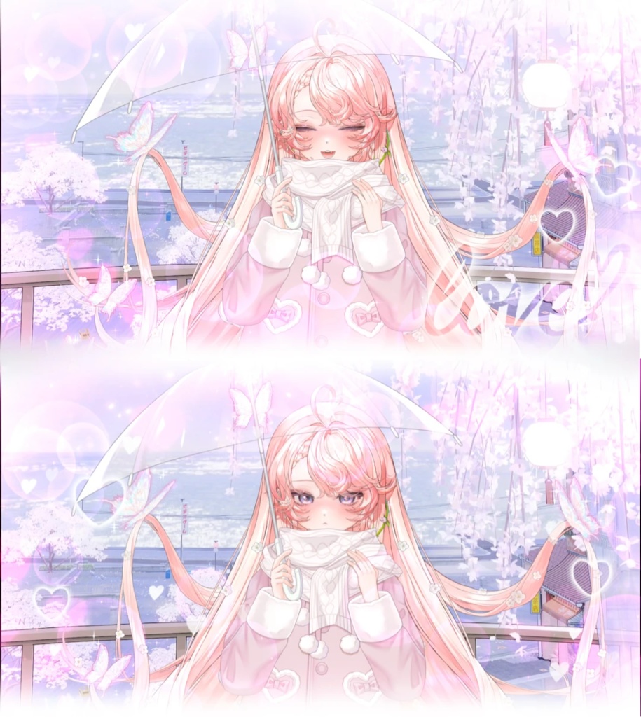 VTuber向け|雪物語🩵究極の雰囲気❄️ドラマのヒロインになろう!【VTS】配信用素材/Live2D衣装アクセサリー