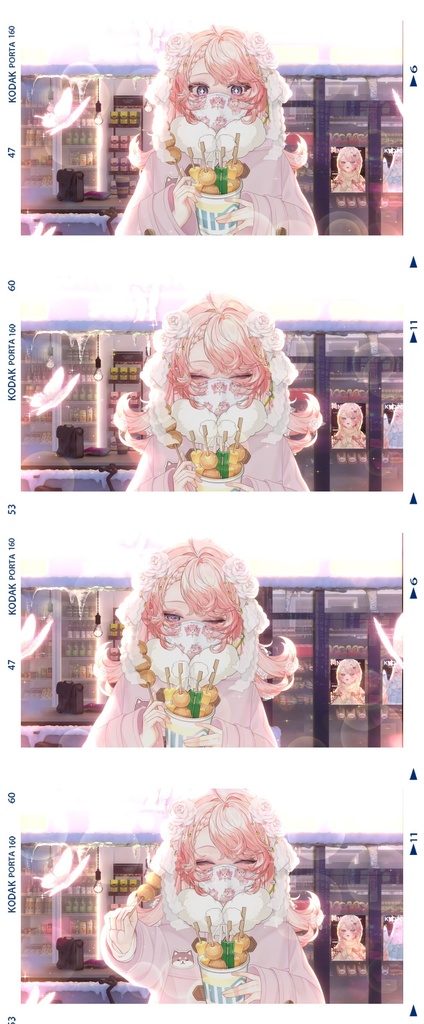 【背景素材】配信部屋♡「コンビニで座ってデートするのにぴったりな配信シーン~」【VTuber向け】