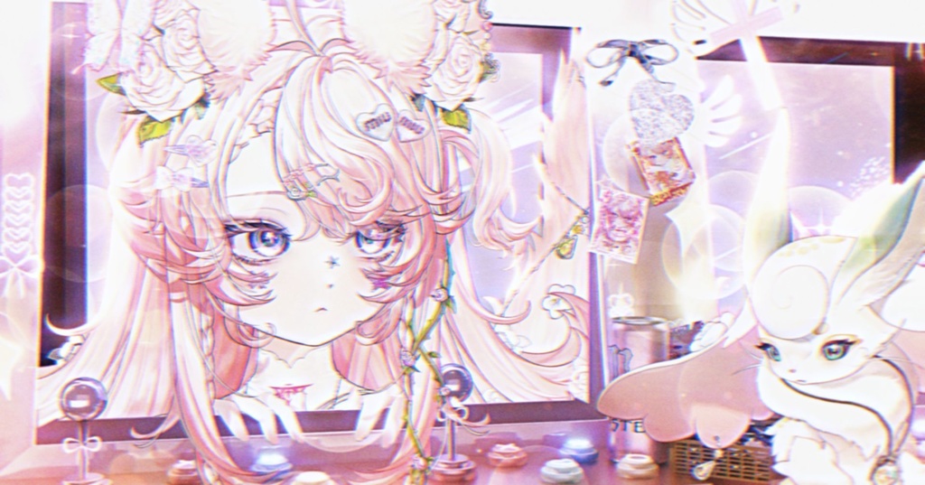 【動く背景】【VTuber向け】ピンク·動くライブ背景「𝙇𝙊𝙑𝙀 𝙂𝘼𝙈𝙀🕹️」 / 地雷系配信部屋♡背景素材/Valentine's Day/バレンタイン