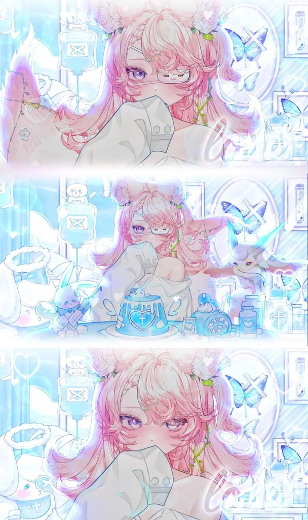 【VTS】【VTuber向け】🤍「蛇姫の彼女」小さな可愛い蛇彼女からのキュートな一撃!🤍