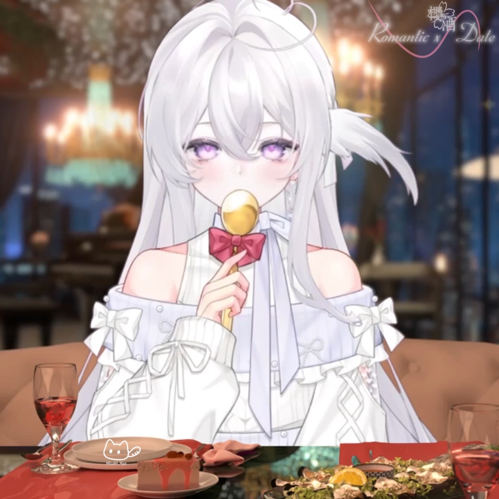 【背景素材】【VTuber向け】💓ときめきプロローグ💓/初デートのときめき魔法🪄配信部屋♡