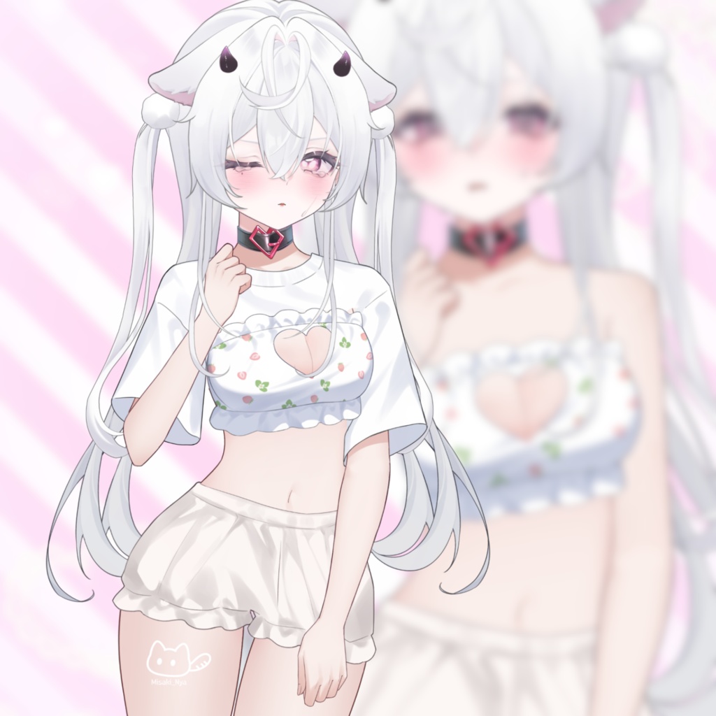 【VTS】【VTuber向け】✂️ OCのリポスト&いいね数で服をカットチャレンジ」に訳せます ✂️👗✨