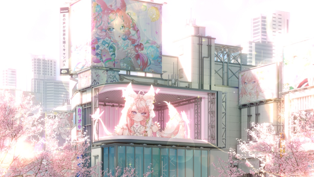 【背景素材】🌐超立体ライブ空間🌐VTuber向け/PV背景プラン/配信部屋♡