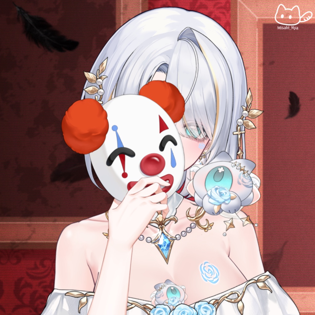【VTS】【VTuber向け】🤡🎭手持ちJOKERマスク配信素材🎭🤡