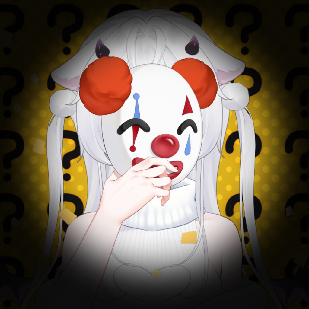 【VTS】【VTuber向け】🤡🎭手持ちJOKERマスク配信素材🎭🤡