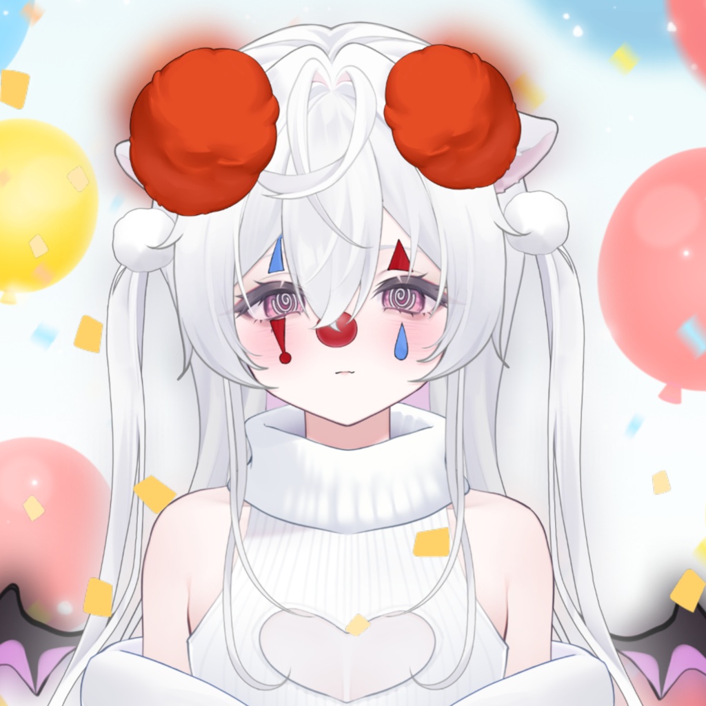 【VTS】【VTuber向け】🤡🎭手持ちJOKERマスク配信素材🎭🤡