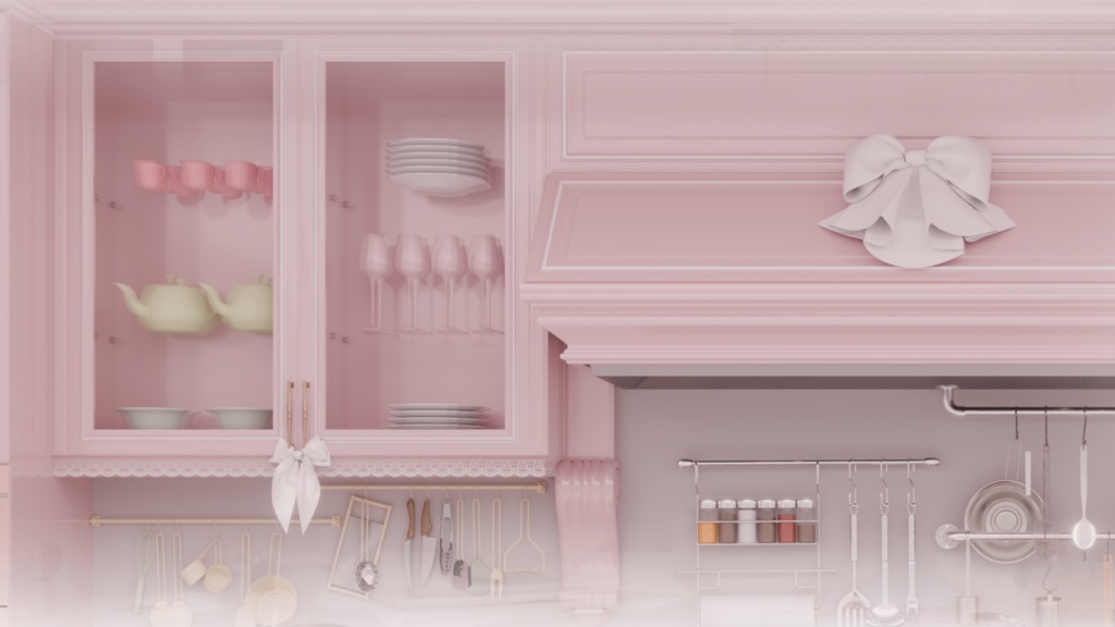 【背景素材】【VTuber向け】💫🍓ふわもこ🍰ケーキハウス🍓💫 背景/配信部屋♡