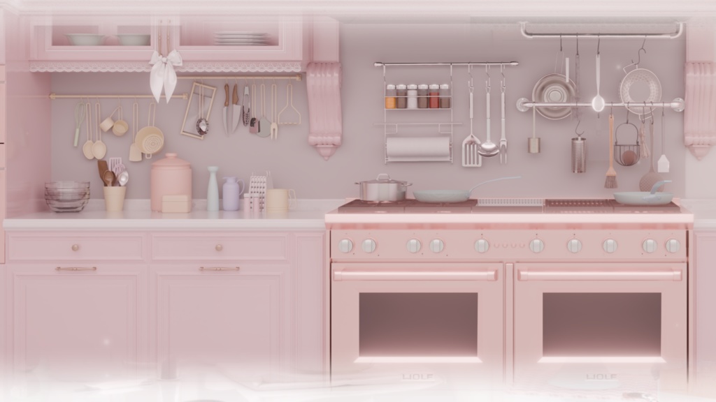 【背景素材】【VTuber向け】💫🍓ふわもこ🍰ケーキハウス🍓💫 背景/配信部屋♡