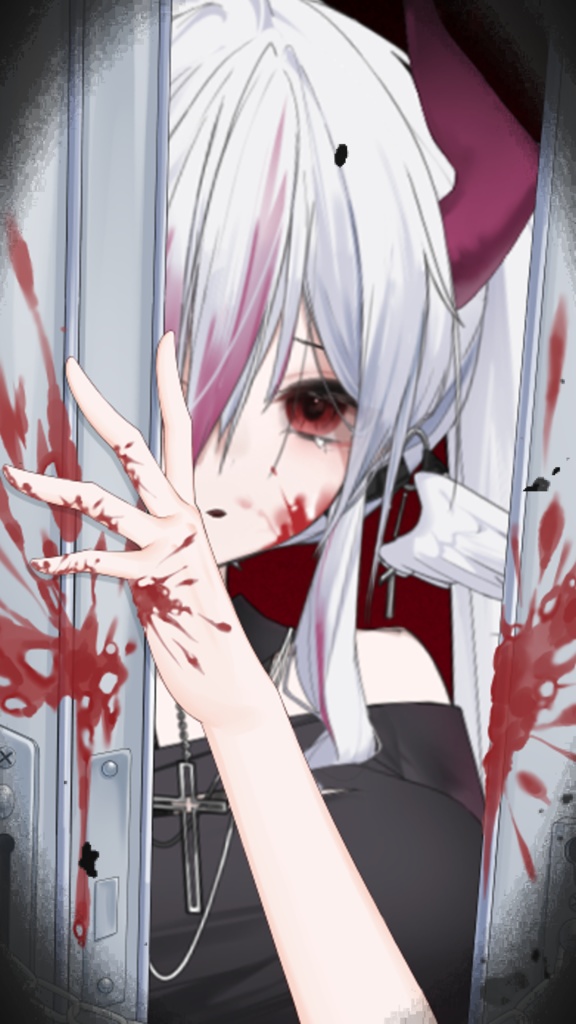 【VTuber向け素材】👁︎見つけました…!👁︎9:16UI/ 【Live2d付き】VTuber向け/PV背景プラン/配信素材