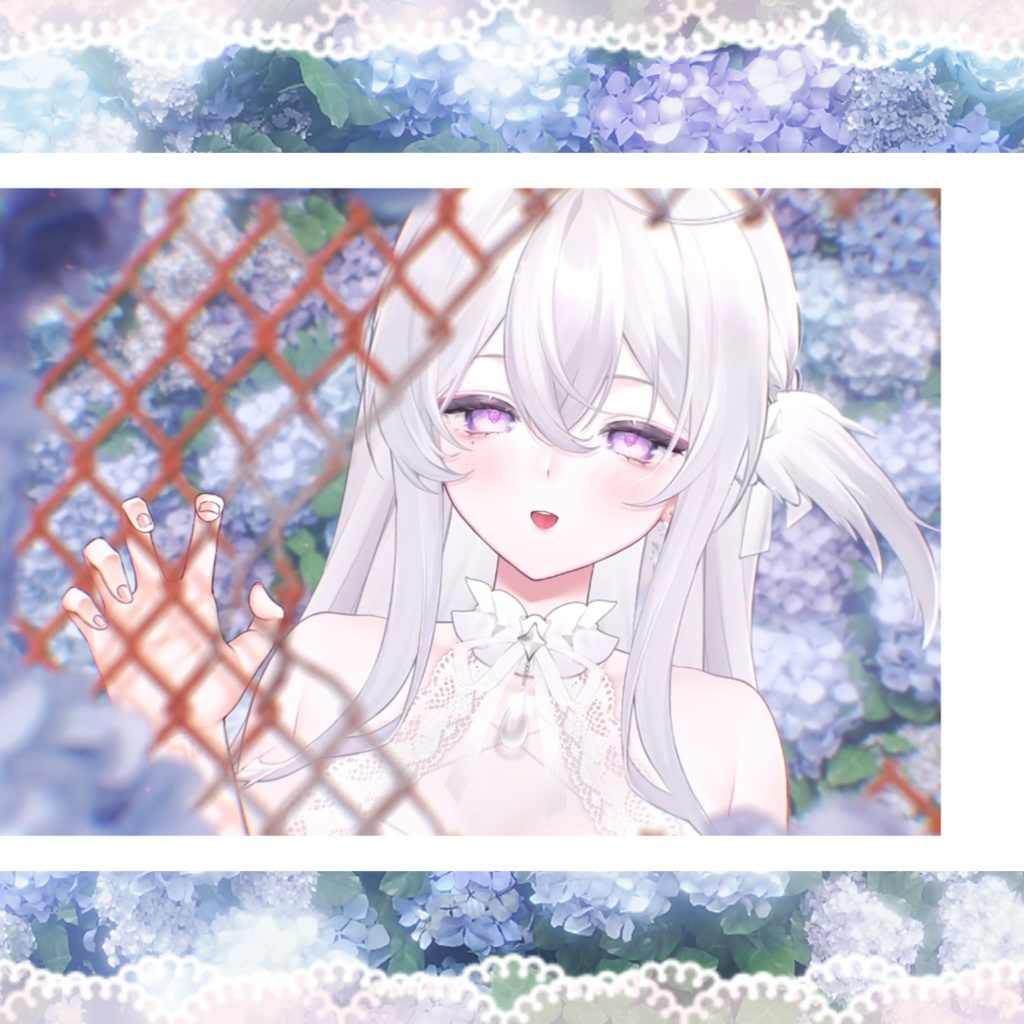 *夜差分BG追加*【動く背景】💜紫陽花✧˖° 梅雨🫧⁺◟✿/VTuber向け/PV背景プラン/配信部屋♡