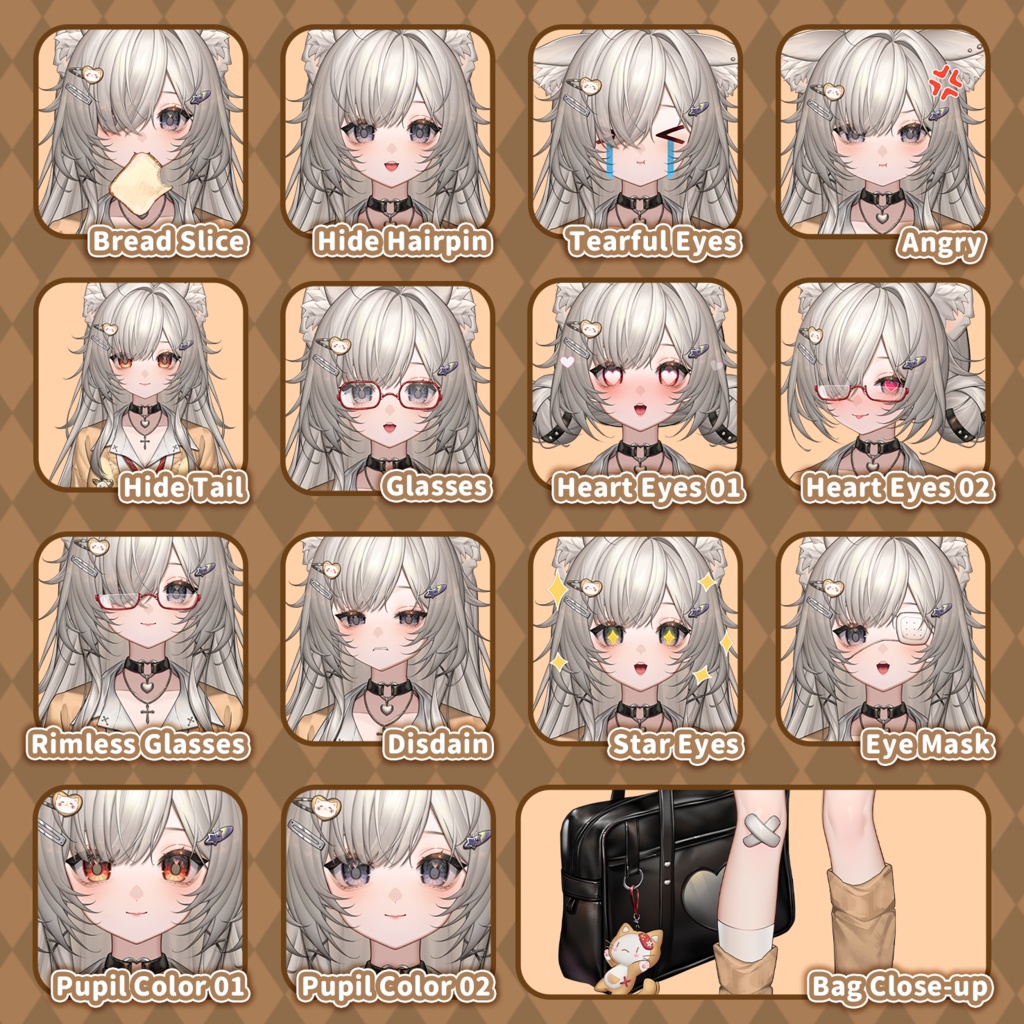 【Live2D Model/live2dモデル】楓糖可可🤎Ultra-high precision!!🤎JK🍁Generic Model