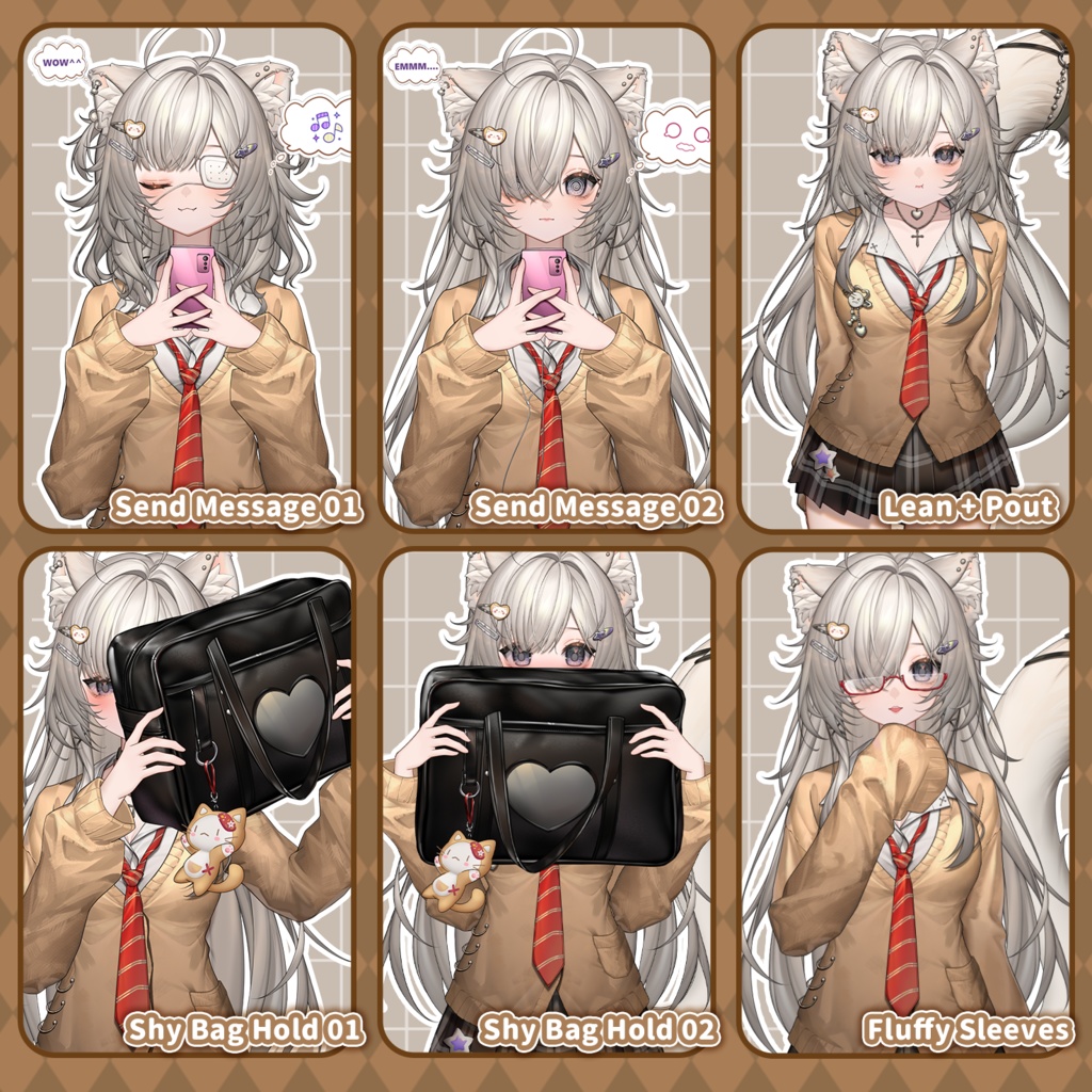 【Live2D Model/live2dモデル】楓糖可可🤎Ultra-high precision!!🤎JK🍁Generic Model