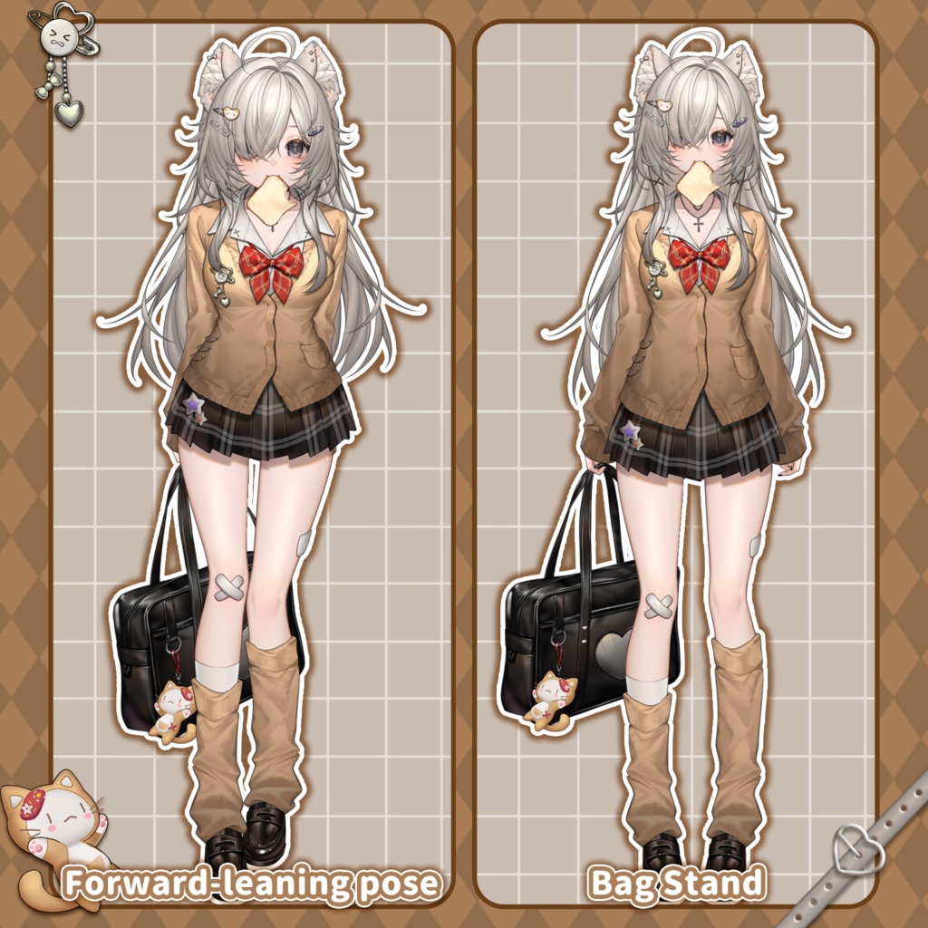 【Live2D Model/live2dモデル】楓糖可可🤎Ultra-high precision!!🤎JK🍁Generic Model