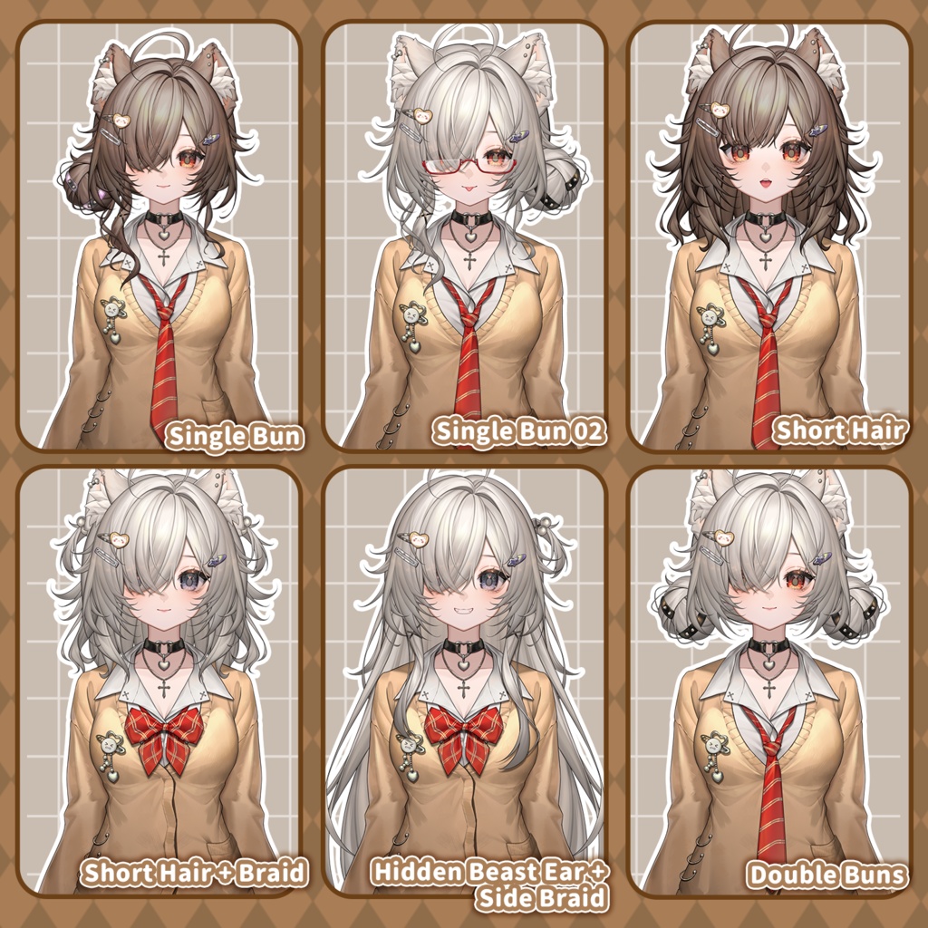 【Live2D Model/live2dモデル】楓糖可可🤎Ultra-high precision!!🤎JK🍁Generic Model