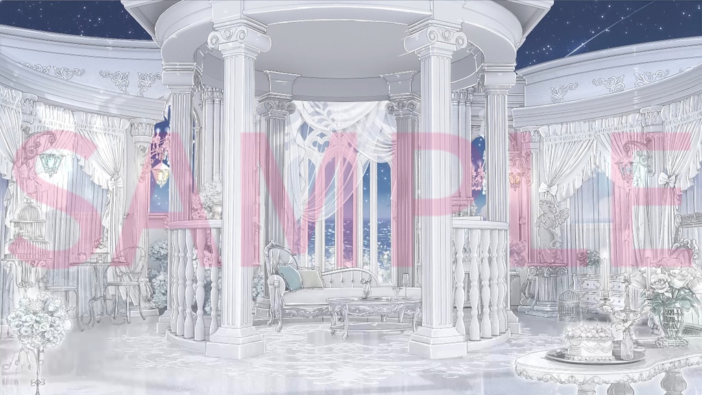 動く背景|🤍♱◆失楽園◇♱🖤|中世幻想風|動く背景素材/配信用背景/VTuber向け/動画素材/配信部屋/天使と悪魔♡