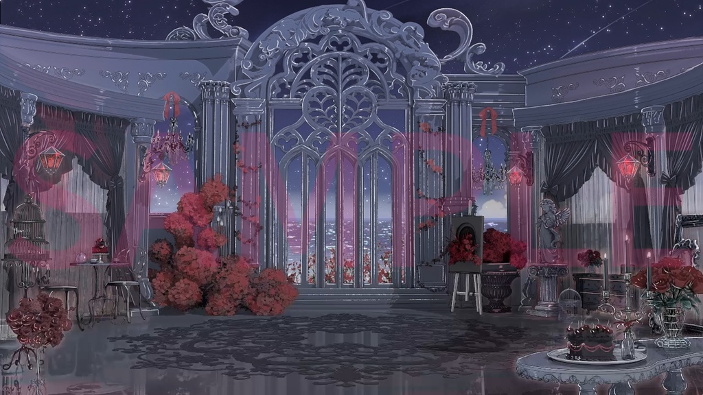 動く背景|🤍♱◆失楽園◇♱🖤|中世幻想風|動く背景素材/配信用背景/VTuber向け/動画素材/配信部屋/天使と悪魔♡