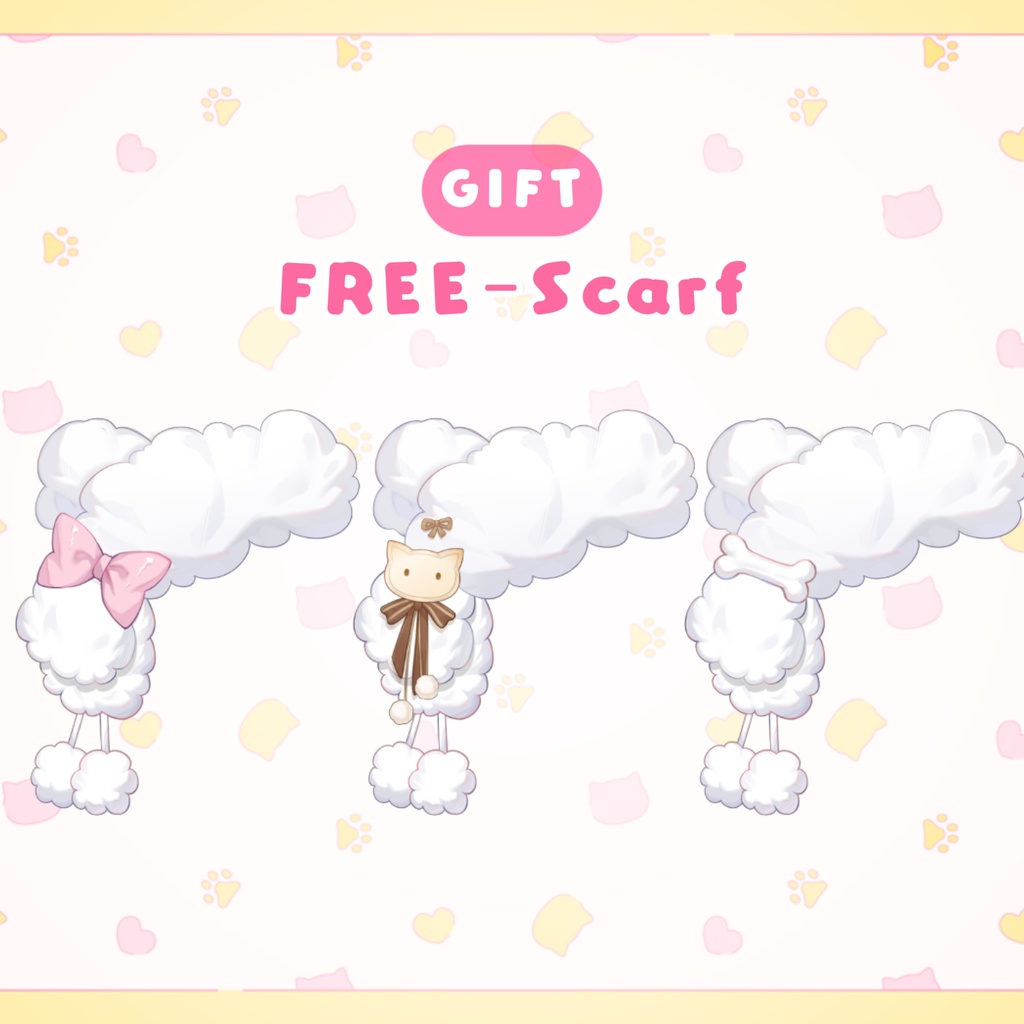 特価は12.13まで|Outfit Assets|Live2d付き🩷今日ももこもこ〜🐈 💕VTuber向け【VTS】配信用素材/Live2D衣装アクセサリー