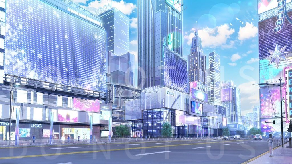 動く背景|New Year's Eve🎇LED 画面カスタマイズ可🌃今夜だけの花火を、一緒に♡/ Overlay/正月/街景/雰囲気/新年/冬/配信用背景/VTuber向け/動画素材/配信部屋/日常街道/生活感