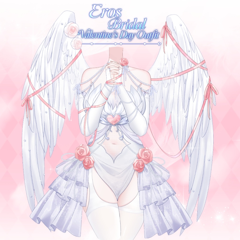 「Outfit Assets」Valentine's Day|愛の神の羽💗🪽 |バレンタイン&華麗な天使|VTuber向け|Live2d付き|【VTS】配信用素材/Live2D衣装アクセサリー