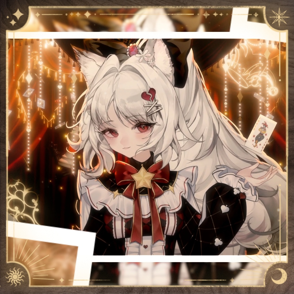 動く背景|🎭緋色の嘘つきカーニバル❤️🖤/ 暗黒華麗/愚者/チェス盤舞台/Overlay/雰囲気/配信用背景/VTuber向け/動画素材/配信部屋/April Fools'Day/エイプリルフール