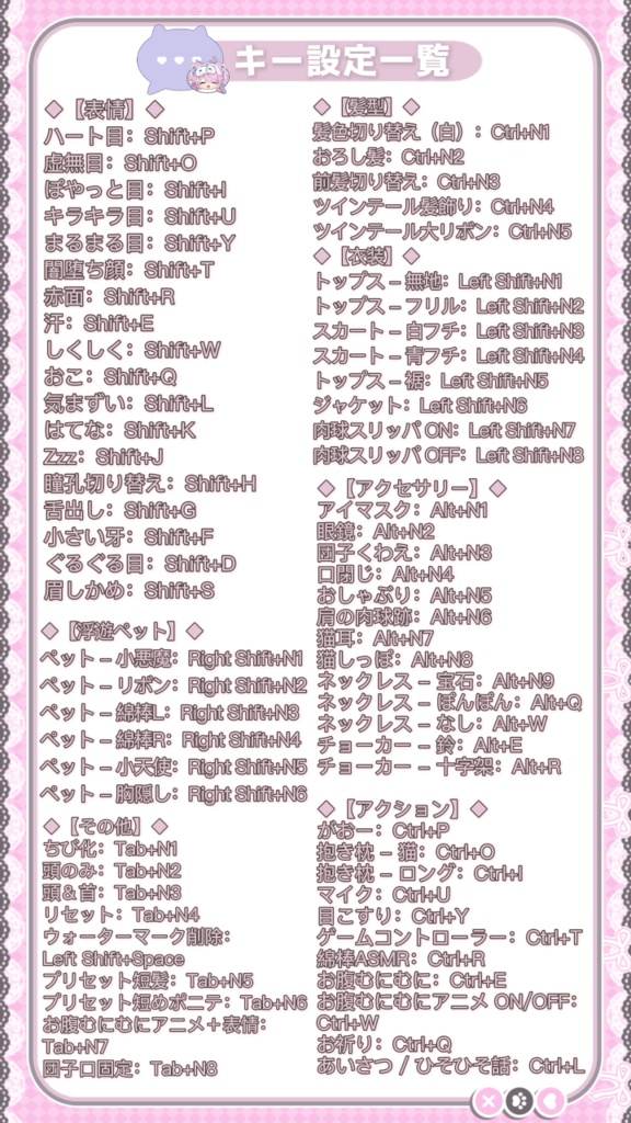 【Live2D Model/live2dモデル】苺ねこ🍓Ichigo Neko🐾|汎用モデル|Chibi/Q版切替|4髪型|10 Motions|60+ Toggles|Ghost Pet👻Generic Model|Pre-made