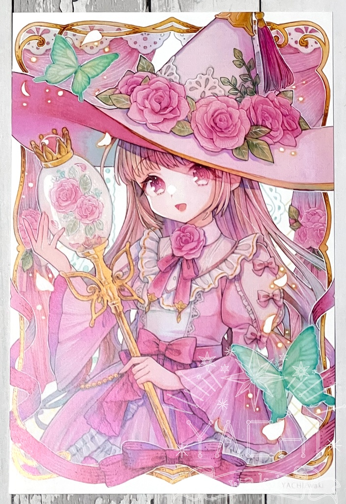 【倉庫発送】ポストカード「薔薇の魔女」