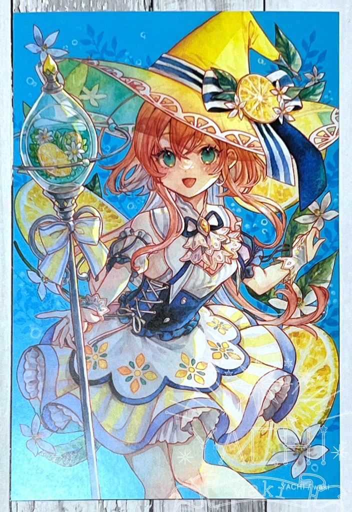  【倉庫発送】ポストカード「Summer Lemon Witch」