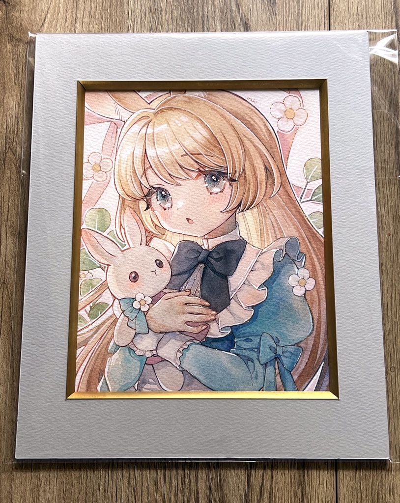 【自家通販】フレームレス「🐰🌸」
