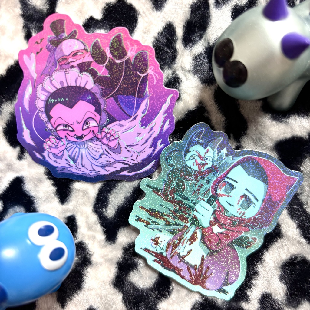 鶴宇佐♡ハロウィンシール2枚セット