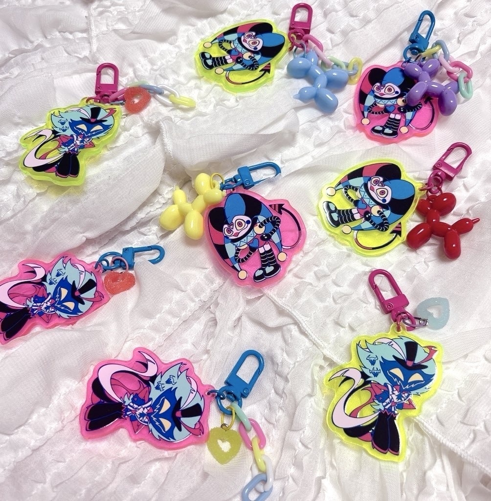 オジー チャーム付きミニアクリルキーホルダー