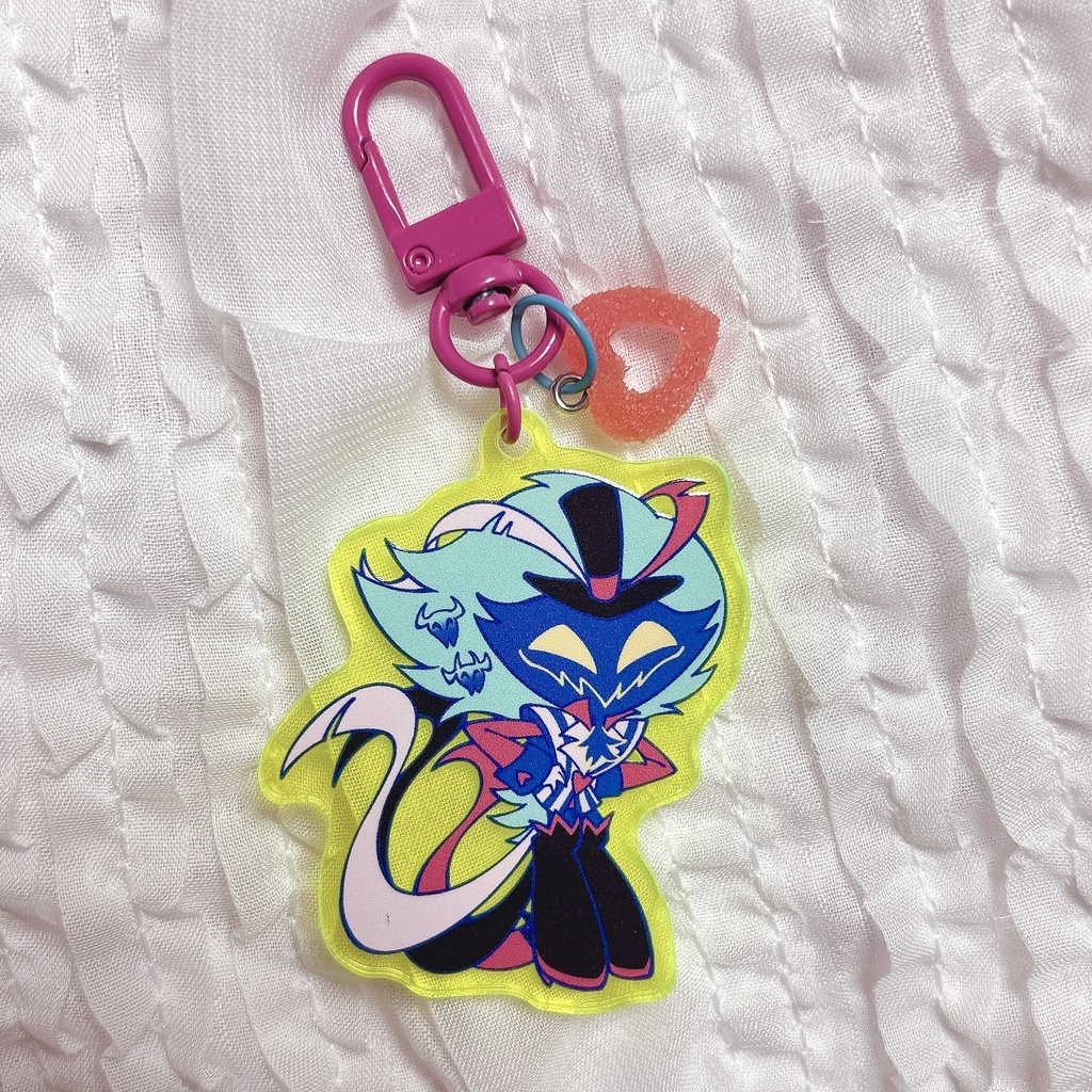 オジー チャーム付きミニアクリルキーホルダー