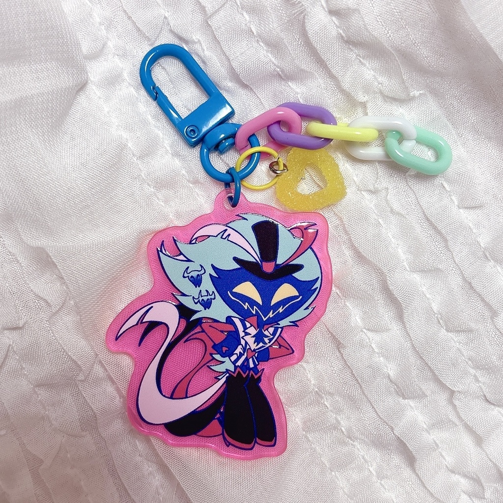 オジー チャーム付きミニアクリルキーホルダー